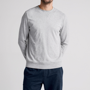 Custom Blank Polyester Streetwear Casual <b>Black</b> Cotton Plain <b>Sweatshirt</b> Wholesale Men Crewneck Oversized <b>Sweatshirts</b> - Product Image 1