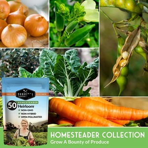 Paquete de Semillas de Jardín para Supervivencia, Colección Homesteader - 50 Paquetes de Kits de Plantas No Transgénicas de Variedad Antigua - Product Image 3