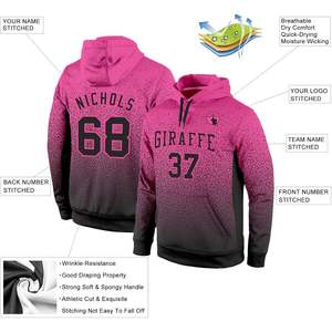 Sudadera con capucha personalizada para hombres y jóvenes, jersey de equipo deportivo de béisbol con número de nombre, diseño de pisting - Product Image 4