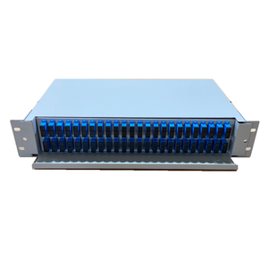แผงสายไฟเบอร์แบบเลื่อนติดตั้งบนชั้น<span class=keywords><strong>2U</strong></span> fdu 48 Core SC APC ปรับแต่งได้ - Product Image 5