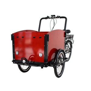Bicicleta Eléctrica de Carga Familiar de 3 Ruedas, 250W, 350W, 500W, con Remolque Bakfiet, Triciclo Eléctrico para Adultos y Mascotas, Superventas con Certificación CE - Product Image 2