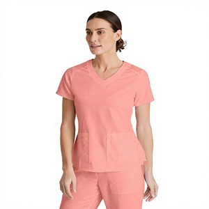 Conjunto de Uniforme Médico con Cuello en V para Mujer, Ropa de Trabajo Cómoda para Enfermería, Logotipo Personalizado - Product Image 4