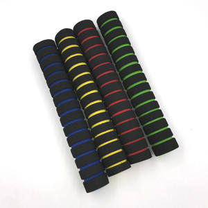 Empuñaduras de esponja de bambú para manillar, diámetro interior de 25,4 mm, para bicicletas de carretera, con opciones de color: rojo, azul, amarillo, verde - Product Image 1