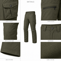 Pantalon de chasse tactique multi-poches imperméable, séchage rapide et respirant pour une utilisation en extérieur