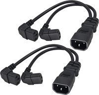 Câble d'extension d'alimentation CA 0,75 mm² C13 vers C14, cordon pour bouilloire électrique, IEC mâle vers femelle