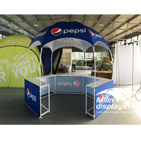 Tente dôme hexagonale de 10 pieds pour kiosque, tente de salon professionnel, tentes alimentaires extérieures pour événements promotionnels