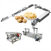Machine industrielle automatique pour la fabrication de frites, de chips et de bâtonnets de pommes de terre, pour la production de frites sucrées et fraîches, à vendre