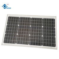 Panneau solaire portable 18V en verre laminé de sécurité, chargeur solaire 40W avec cadre en aluminium ZW-40W-18V