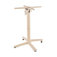 Base de table pliante d'extérieur Lifepursue en fonte d'aluminium, 4 pieds croisés, empilable