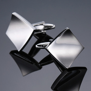 2025 nuevos gemelos de calidad de lujo Boyi para hombre, puños plateados, gemelos de Metal Retro, gemelos cuadrados para camisa francesa para hombre, gemelos de boda - Product Image 5