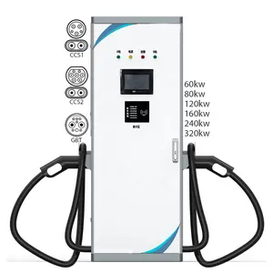 20KW a 320KW Pilas de carga de automóviles inteligentes CCS 1 CCS 2 GBT DC Ev Estaciones Batería de vehículo eléctrico Ev Estación de carga Ev Fábrica