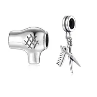 Mini Hair Dryer Beads Charms for Women