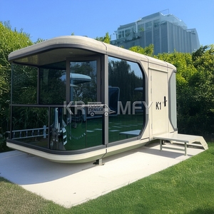 Casas Contenedor Impermeables Contemporáneas de Fabricación OEM, Hotel Resort de Viaje, Cápsula Espacial de Lujo, Casa Móvil Pequeña - Product Image 1