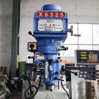 Fraiseuse verticale à tourelle moyenne intensité HIPOW X6325 avec broche R8, utilisation facile, fabricant du Shandong