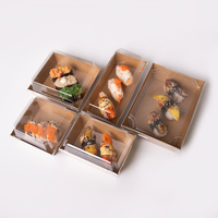 Scatola per Sushi in Carta Kraft Usa e Getta con Manico per Asporto, Vendita Diretta dalla Fabbrica