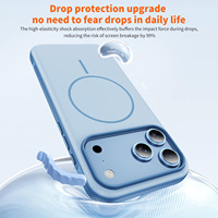 Nouvelle coque magnétique mate pour iPhone 18 Pro Max, anti-traces de doigts, TPU+PC, antichoc, pour iPhone 18 17 16 15 14 13