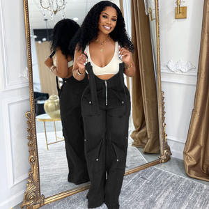 Gx50601 फैशन 2025 ग्रीष्मकालीन कपड़ों की बुटीक स्ट्रीट आस्तीन रहित विंटेज अद्वितीय महिलाएं एक टुकड़ा जम्पसूट - Product Image 6