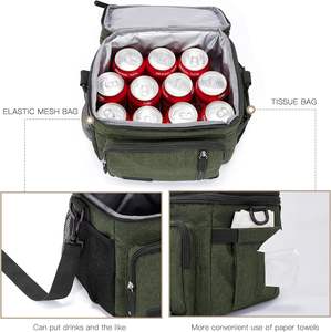 Échantillon gratuit Sac à déjeuner isotherme imperméable personnalisé en RPET de luxe avec sublimation réutilisable avec sac isotherme anti-fuite - Product Image 5