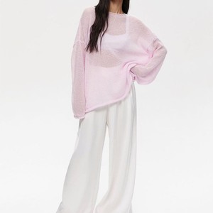 Maglione da <span class=keywords><strong>Donna</strong></span> di Alta Qualità, Design Personalizzato, Casual, Traforato, Morbido, a Maglia, Maniche Lunghe, Produttore di Maglieria - Product Image 1