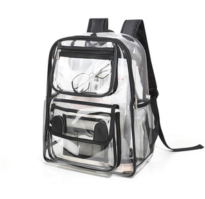 Khuyến mại bán buôn biểu tượng tùy chỉnh PVC rõ ràng schoolbackpack trong suốt bookbag thanh thiếu niên cô gái schoolbag cho sinh viên trường làm việc - Product Image 2