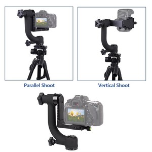 プロ仕様360度回転ジンバル三脚ヘッド（望遠レンズ用）、頑丈なカメラマウント（バードウォッチング、野生動物写真撮影用） - Product Image 2