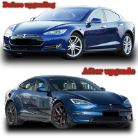 Original nueva actualización modificación coche parachoques delantero cuerpo Kit para Tesla modelo S 2017-2023 Accesorios