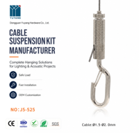 Mousqueton de sécurité en métal autobloquant pour câble métallique, idéal pour l'éclairage et le suspension de panneaux acoustiques - Fournisseur