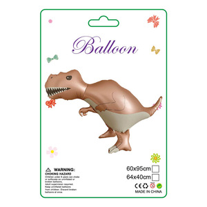 Ballon Tyrannosaurus Rex 60x95cm, décoration de fête d'anniversaire dinosaure de dessin animé, fabriqué en Chine - Product Image 1