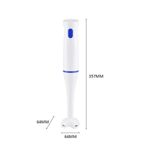 Mixeur Plongeant Portable Démontable pour Appareils Électroménagers avec Hachoir pour la Cuisine et le Mélange d'Aliments en Extérieur