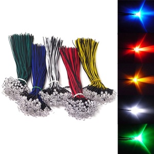 Diodes Led avec Support de câble Flexible, 5mm <span class=keywords><strong>12v</strong></span>, préplumés, vente en gros, pièces - Product Image 1
