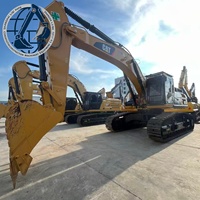 Excavatrice sur chenilles d'occasion CAT340D2L prête à l'emploi, 48,2T, moteur robuste, sans fuite d'huile, certifiée EPA, engin de construction