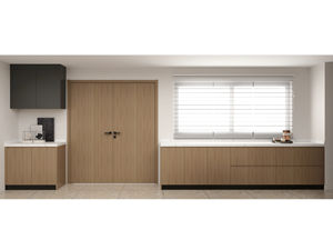 Juego de Muebles de Cocina Modulares de Madera de Roble con Encimera de Cuarzo de Diseño Moderno Europeo - Product Image 2