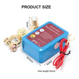 12V 240A Pin ngắt kết nối công tắc nguồn điều khiển từ xa <span class=keywords><strong>Kill</strong></span> <span class=keywords><strong>Switch</strong></span> cho xe & Xe tải shut off cắt thiết bị chuyển mạch - Product Image 2