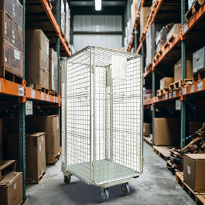 Bán Buôn Hậu Cần Xe Đẩy Lưu Trữ Lưới Lồng Xe Thép Vật Liệu Xử Lý Lồng Cho Hậu Cần Doanh thu Xe - Product Image 5