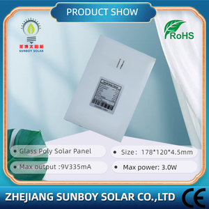 SUNBOY High Efficiency 3W Poly Perc <b>Solar</b> Small Size 178*120mm for WiFi <b>Camera</b> Carmer SS-178x120 Glass <b>Solar</b> - Product Image 6