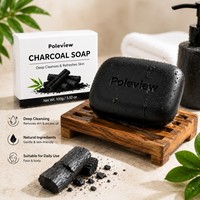 Traitement Anti-Acné, Éliminateur de Taches Brunes, Savon Noir Africain Marocain à l'Huile d'Argan et au Beurre de Karité