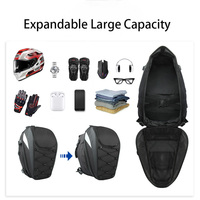 Sac de voyage pour siège arrière et casque de moto à double usage Sacoches étanches pour moto