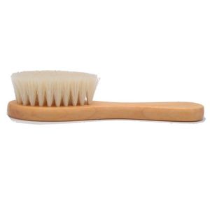 Cepillo de madera para el cabello de bebé con peine de lana suave, venta directa de fábrica, cepillo de masaje de madera para niños con logotipo personalizado - Product Image 2