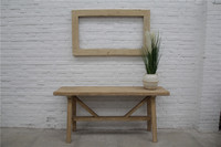 Table basse ancienne avec rivet Table console en bois antique chinoise