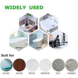 Không thấm nước tự dính PVC bít băng trong Trắng nhà vệ sinh bít niêm phong dải cho bồn rửa sàn tường cạnh bảo vệ - Product Image 6