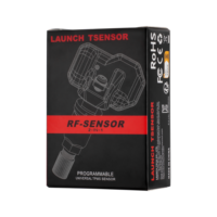 Sensor de presión de neumáticos LAUNCH RF TSENSOR-05N, configuración internacional, ángulo ajustable, aleación de aluminio, negro