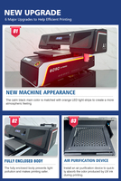 Mesin Cetak UV Flatbed Digital 60*90cm yang Telah Diperbarui Sepenuhnya dengan Platform Vakum untuk Bahan Periklanan