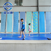 Landy PVC 18x36 UV-beständige Wasserdichte Langlebige Staubabweisende Maßgefertigte Poolabdeckung für Kinder-Einbaupools