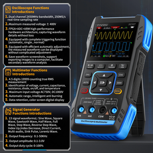 FNIRSI 2C53T ออสซิลโลสโคปดิจิตอลแบบพกพา มัลติมิเตอร์ + เครื่องกำเนิดสัญญาณฟังก์ชัน 3in1 ช่องสัญญาณคู่ 50kHz 250MS/s 2C53T ดิจิตอล - Product Image 3