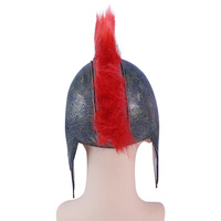 Masque de casque de chevalier en latex pour Halloween et Pâques, idéal pour les fêtes, les déguisements et les accessoires de performance