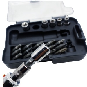 Jeu de tournevis à cliquet universel 23 pièces, kit d'outils combinés à douilles de 1/4 pouces pour réparations domestiques et projets de bricolage - Product Image 5