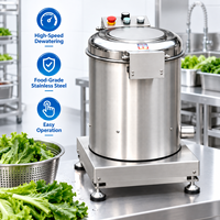 Essoreuse à légumes en acier inoxydable, déshydrateur centrifuge pour la laitue, les salades et les légumes hachés