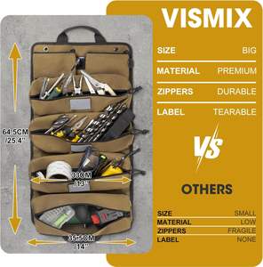Free sample Hardware <b>Small</b> Tool <b>Bags</b> for <b>Men</b> Heavy Duty Roll up Tool <b>Bag</b> Organizer for Mechanic - Product Image 6