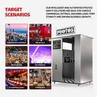 Mesin Foto Booth Layar Sentuh Kios Swalayan Baja Anti Karat dengan Printer, Kamera, Sistem Pembayaran, dan Kompatibel dengan Smartphone SLR serta iPad