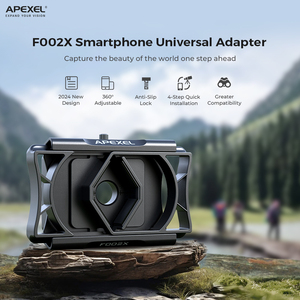 APEXEL Remote <strong>Control</strong> Adapter to Install Telescope Phone <strong>Holder</strong> Eyepiece for Telescope With Remote Shutter Universal Clip - Product Image 2